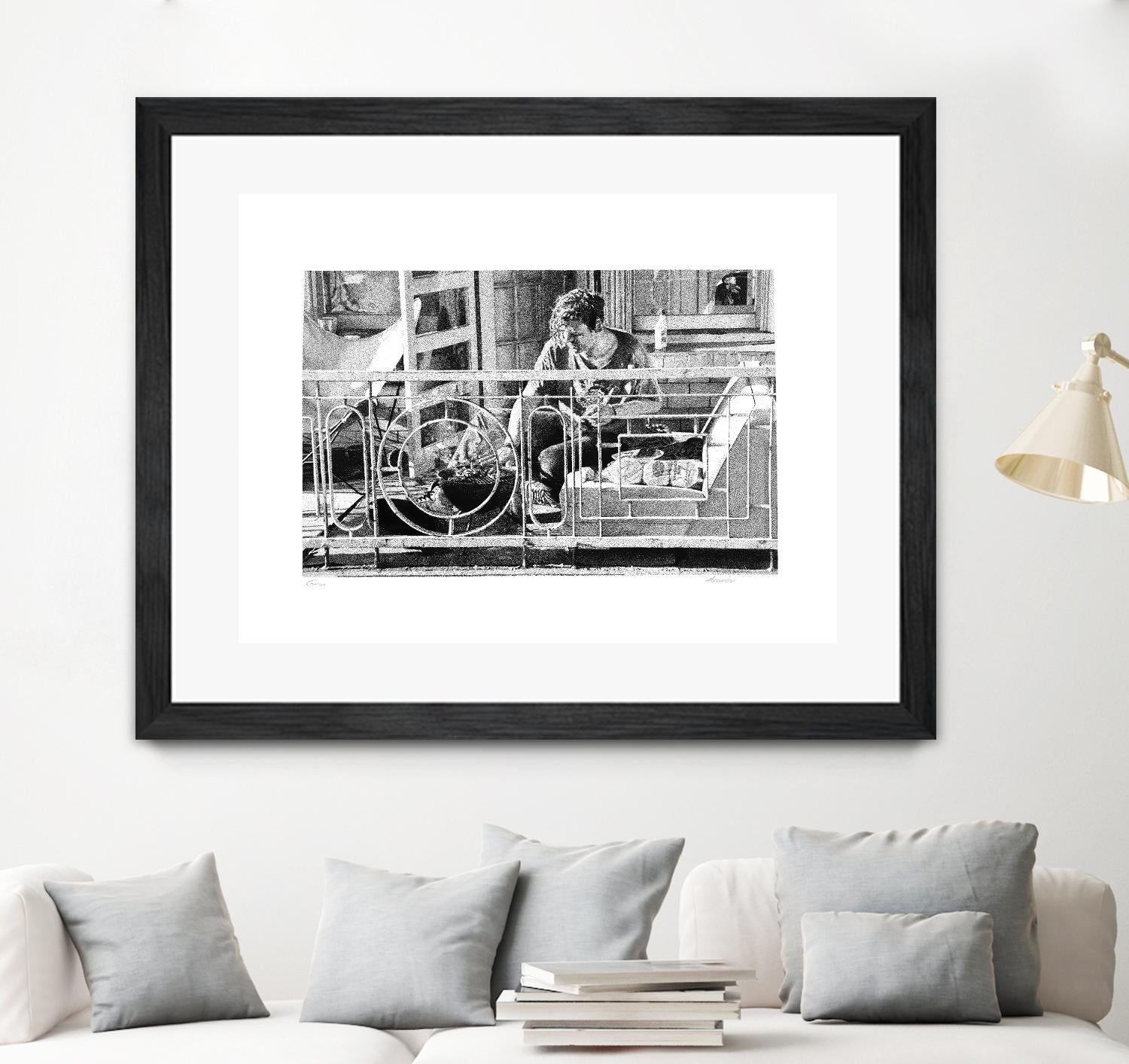 Grill by Gill Alexander on GIANT ART - white black & white