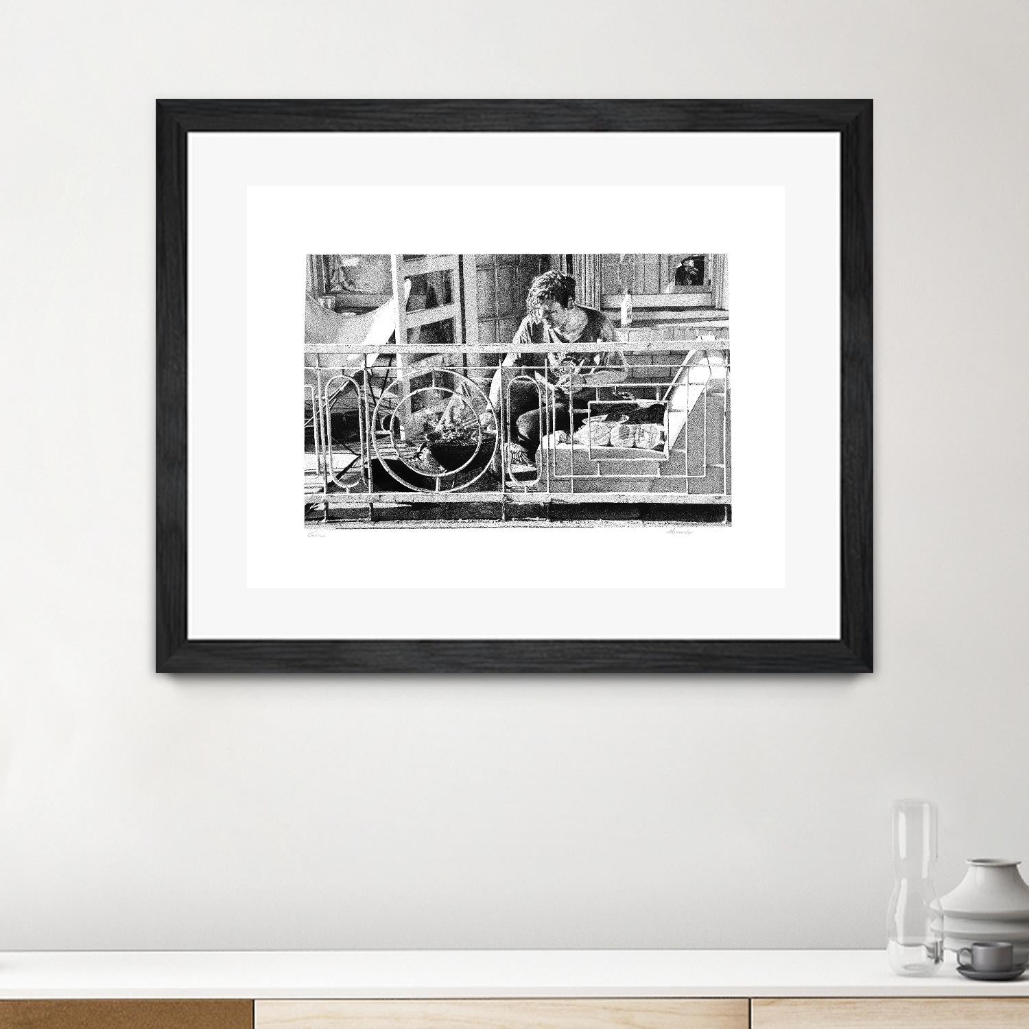 Grill by Gill Alexander on GIANT ART - white black & white