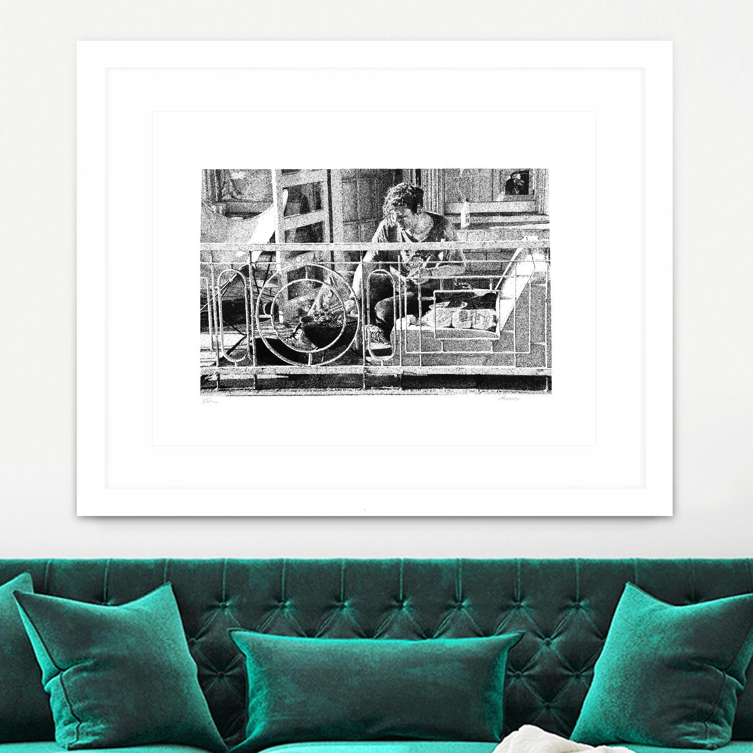 Grill by Gill Alexander on GIANT ART - white black & white