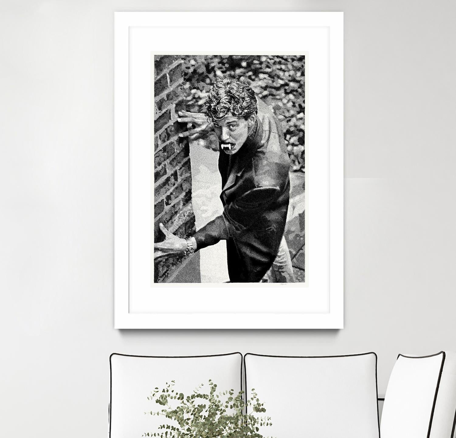 Halloween by Gill Alexander on GIANT ART - white black & white vampire