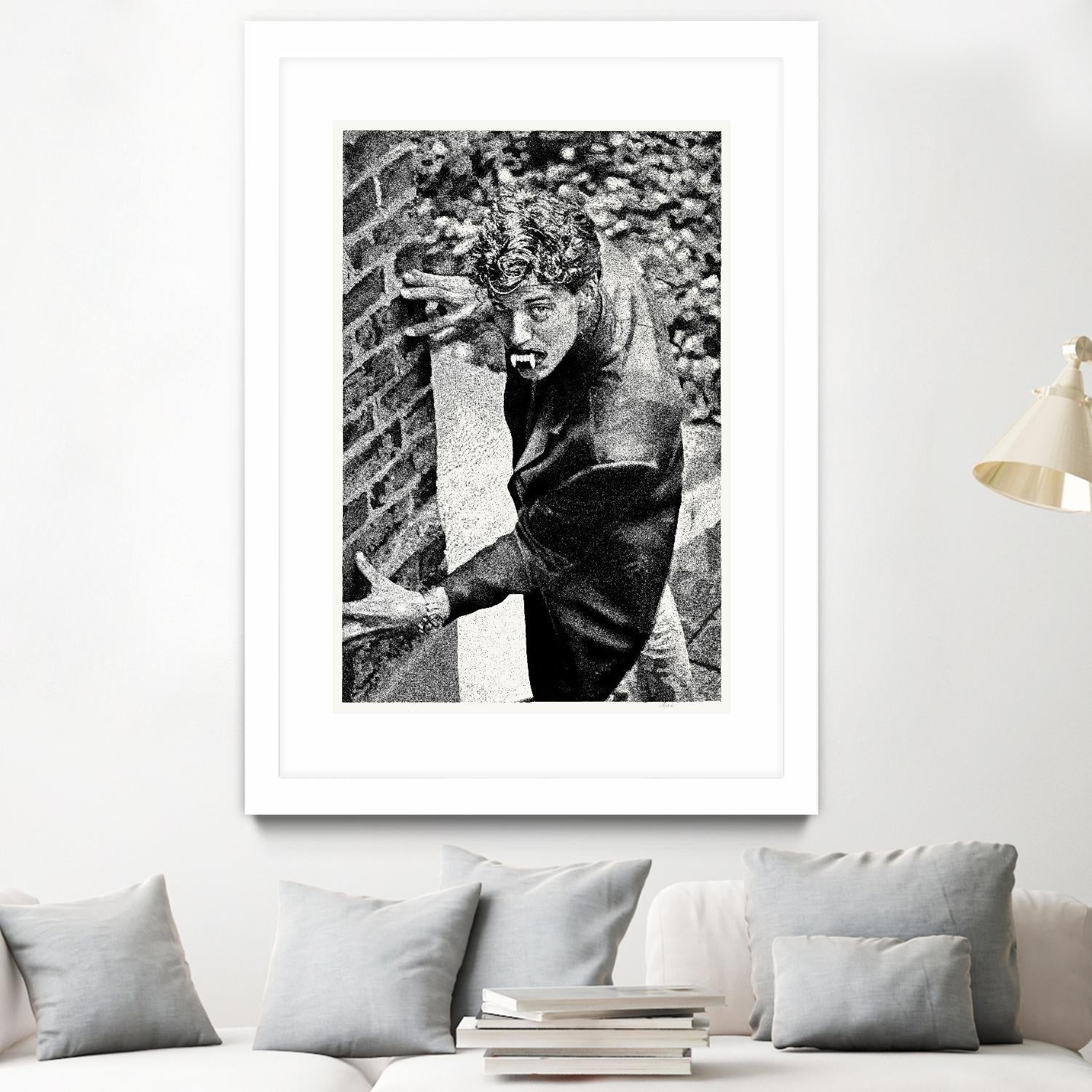 Halloween by Gill Alexander on GIANT ART - white black & white vampire