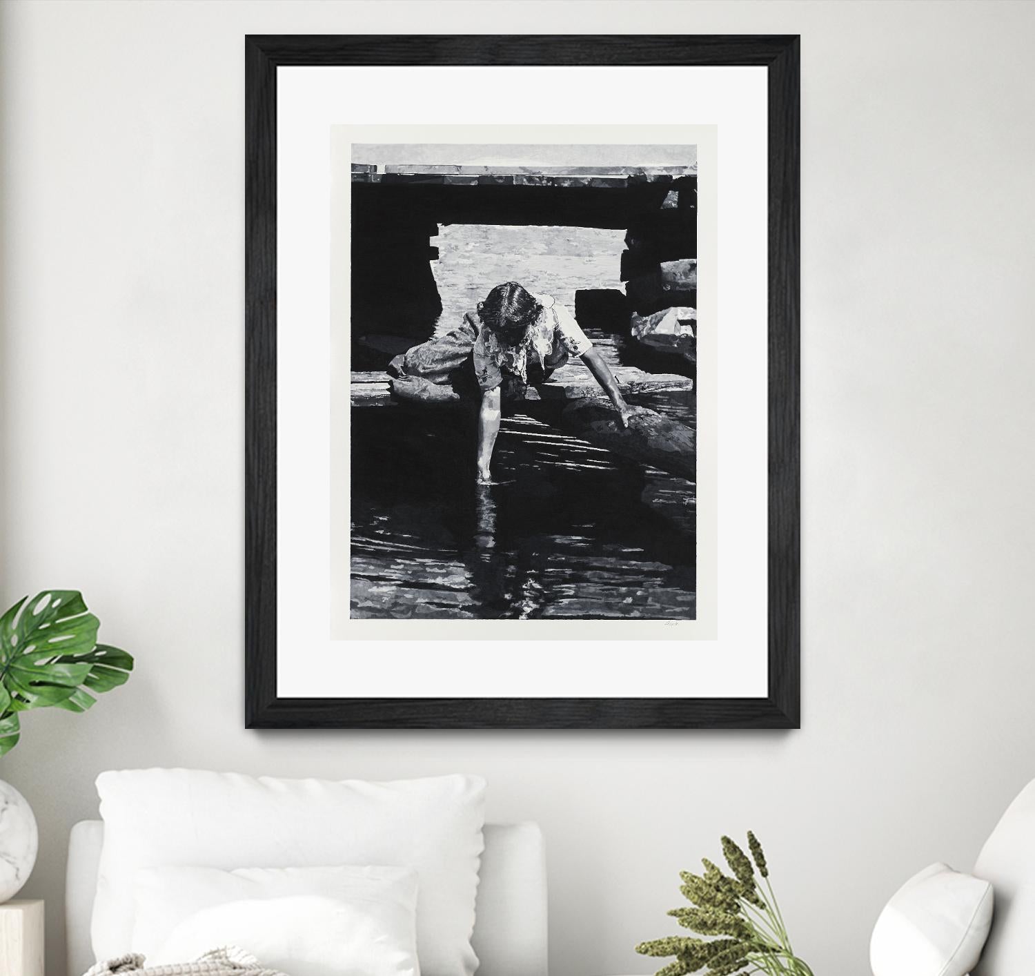 Helen 1914 Pastiche by Gill Alexander on GIANT ART - white black & white eau