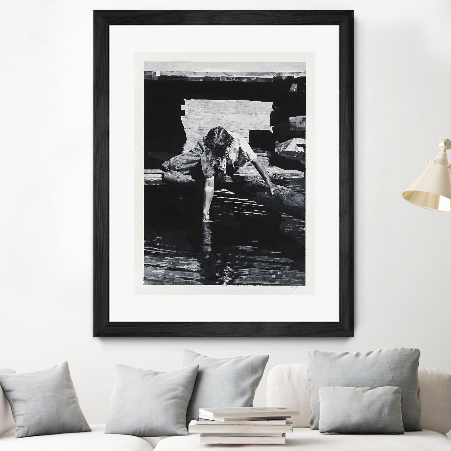 Helen 1914 Pastiche by Gill Alexander on GIANT ART - white black & white eau