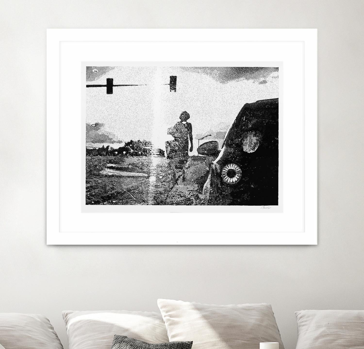 Helen 2014 Median by Gill Alexander on GIANT ART - white black & white