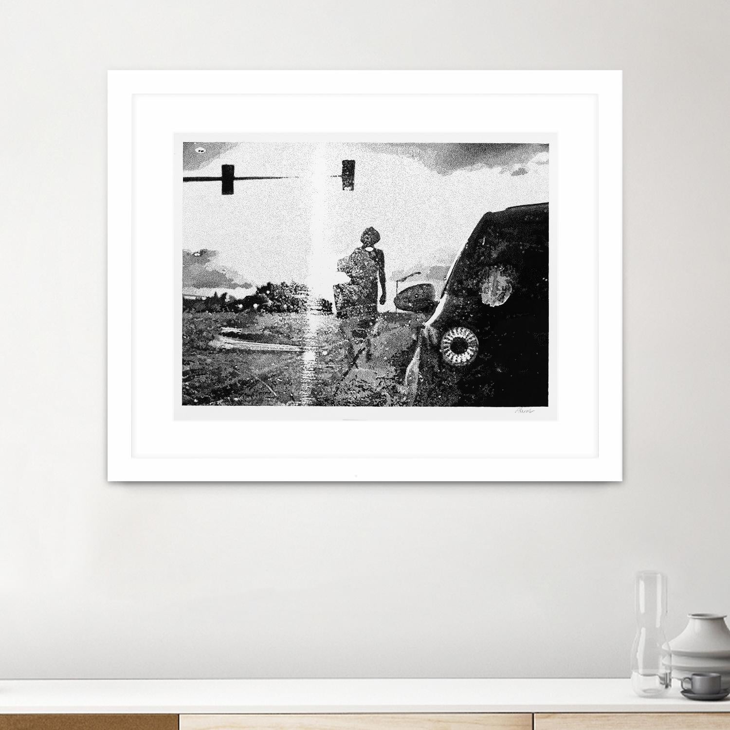 Helen 2014 Median by Gill Alexander on GIANT ART - white black & white