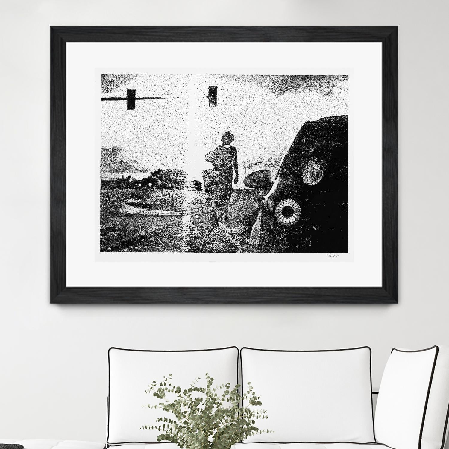 Helen 2014 Median by Gill Alexander on GIANT ART - white black & white