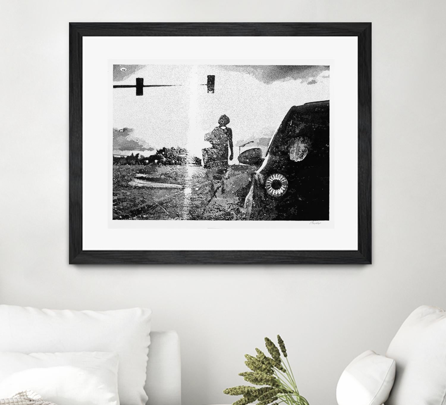 Helen 2014 Median by Gill Alexander on GIANT ART - white black & white