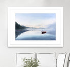 Le solitaire by Jocelyne Maucotel on GIANT ART - red costal tôt le matin