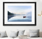 Le solitaire by Jocelyne Maucotel on GIANT ART - red costal tôt le matin