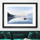 Le solitaire by Jocelyne Maucotel on GIANT ART - red costal tôt le matin