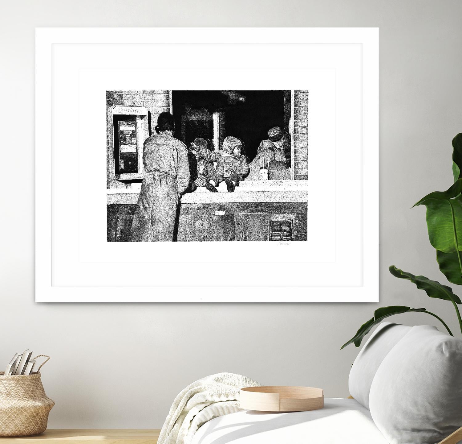 McDonaldland Cookies by Gill Alexander on GIANT ART - white black & white phone