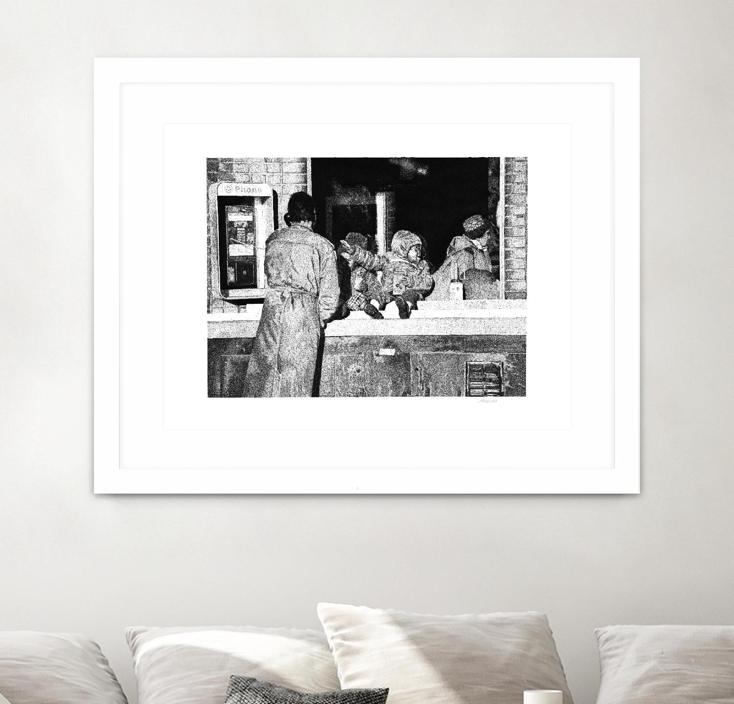 McDonaldland Cookies by Gill Alexander on GIANT ART - white black & white phone