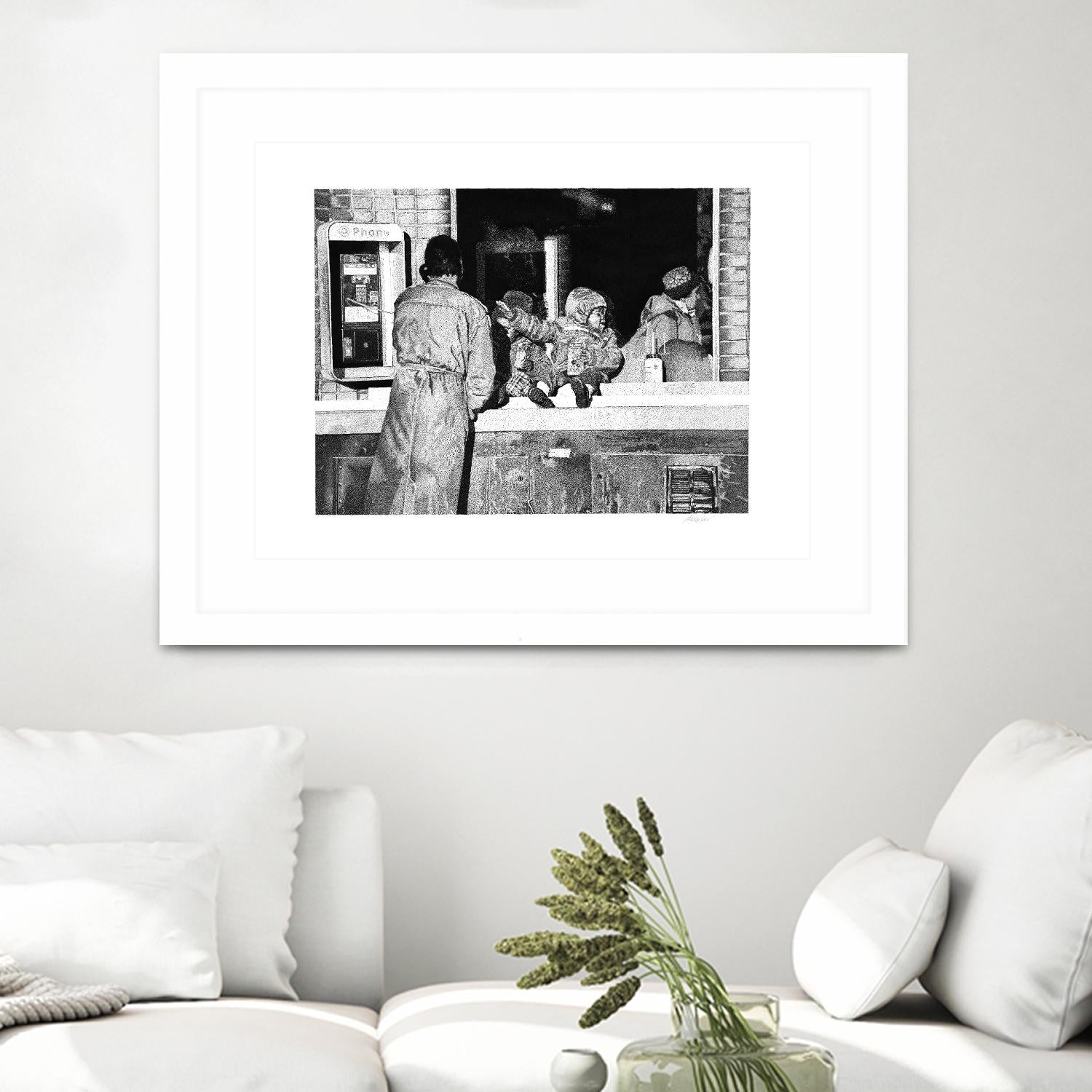 McDonaldland Cookies by Gill Alexander on GIANT ART - white black & white phone