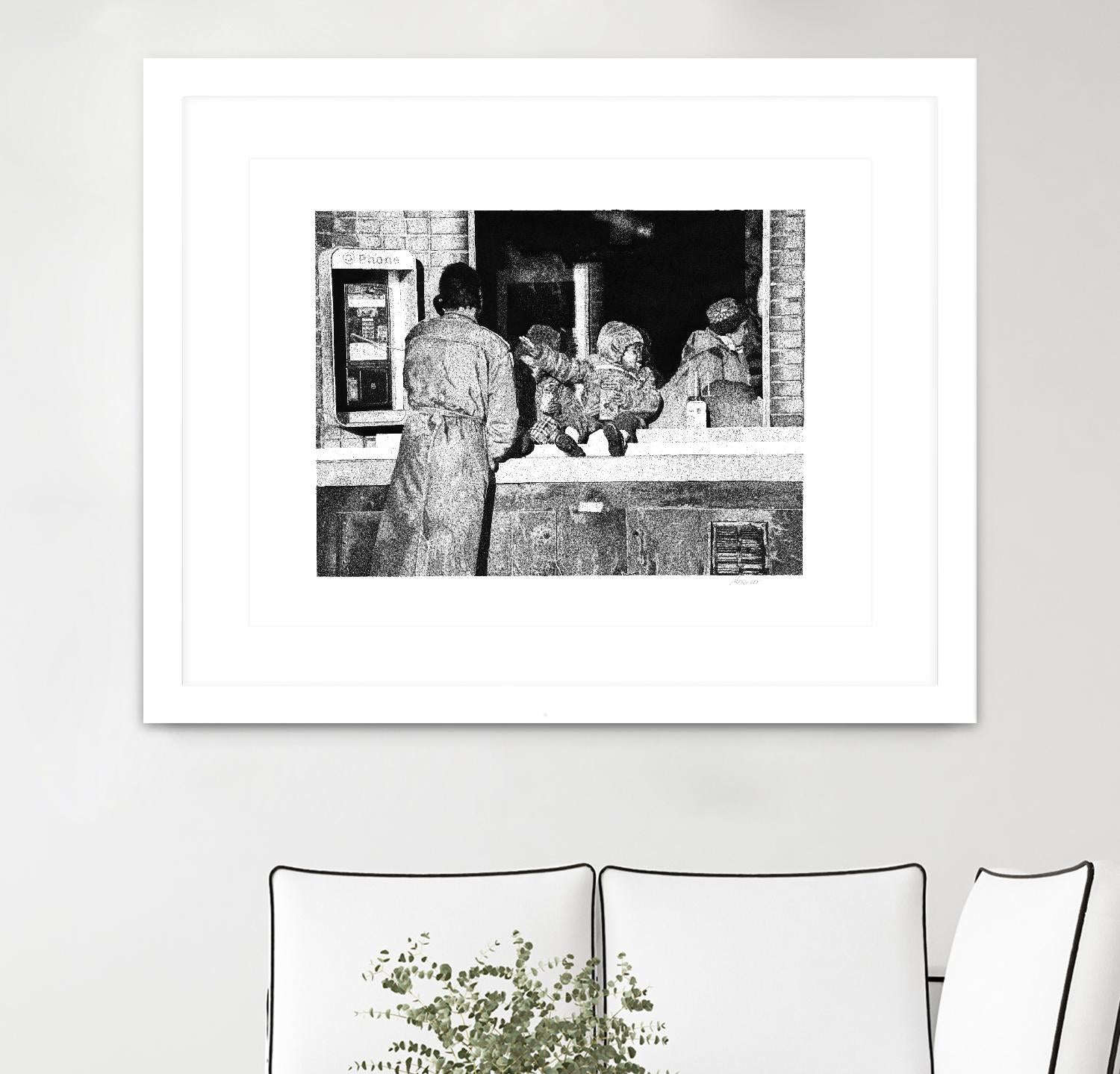 McDonaldland Cookies by Gill Alexander on GIANT ART - white black & white phone