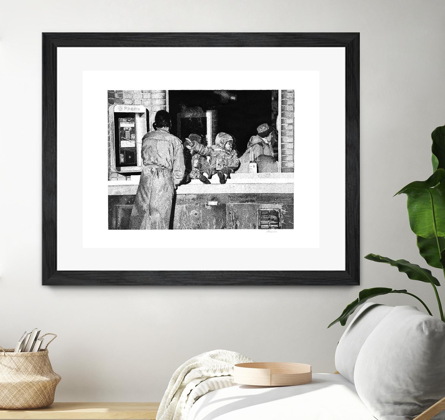 McDonaldland Cookies by Gill Alexander on GIANT ART - white black & white phone