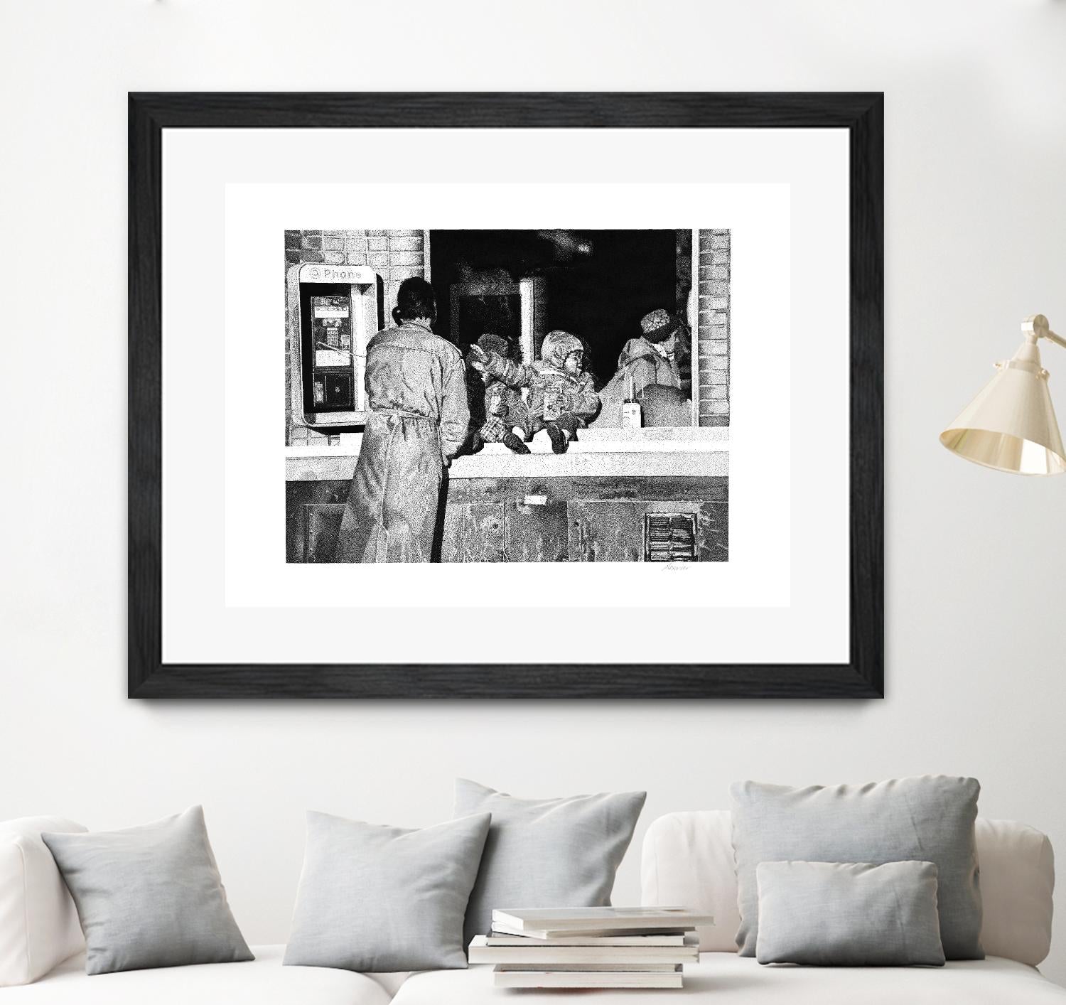 McDonaldland Cookies by Gill Alexander on GIANT ART - white black & white phone