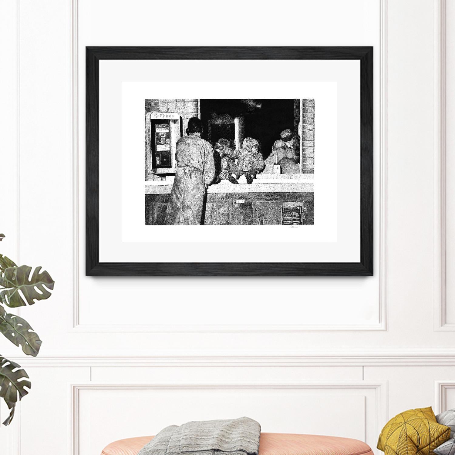 McDonaldland Cookies by Gill Alexander on GIANT ART - white black & white phone