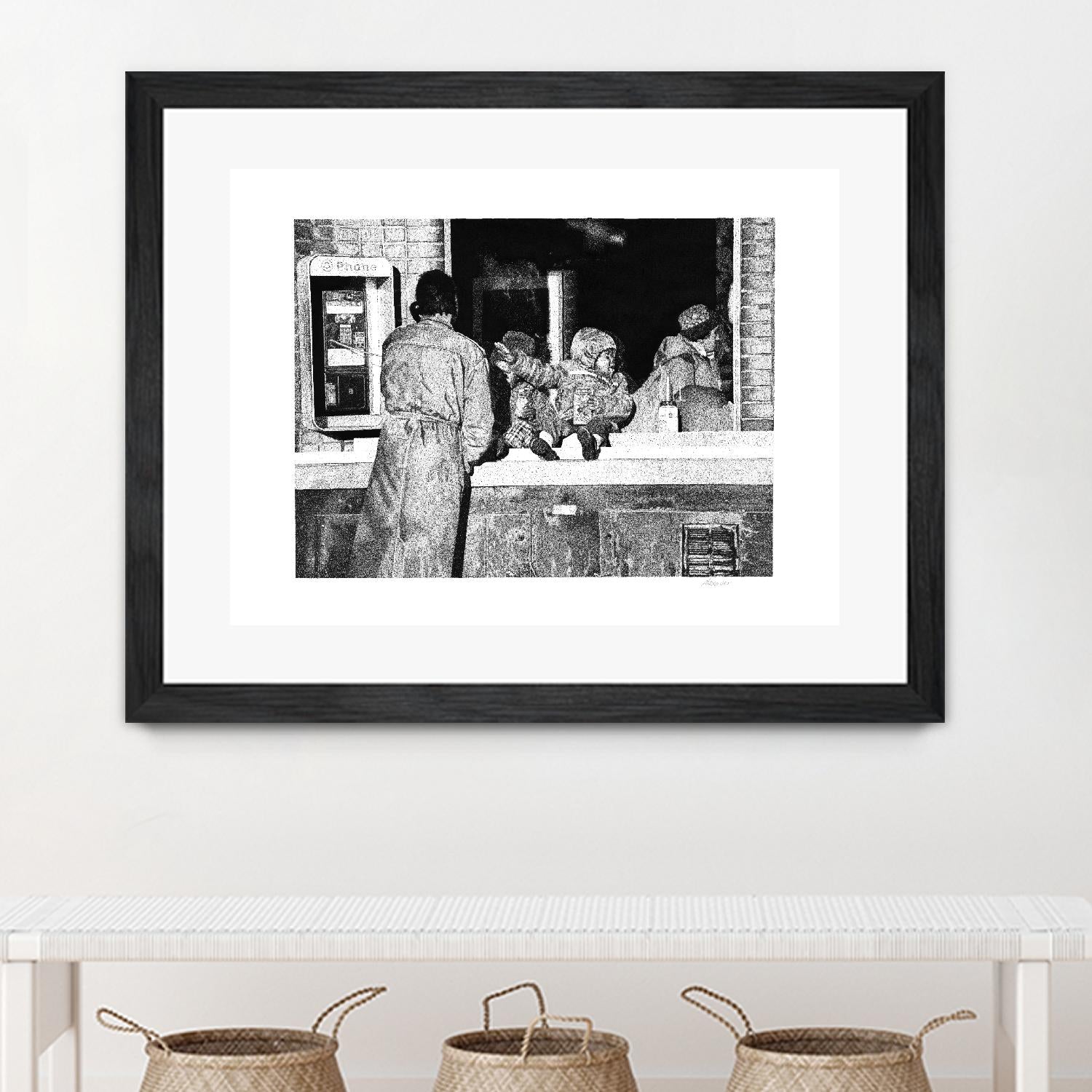 McDonaldland Cookies by Gill Alexander on GIANT ART - white black & white phone