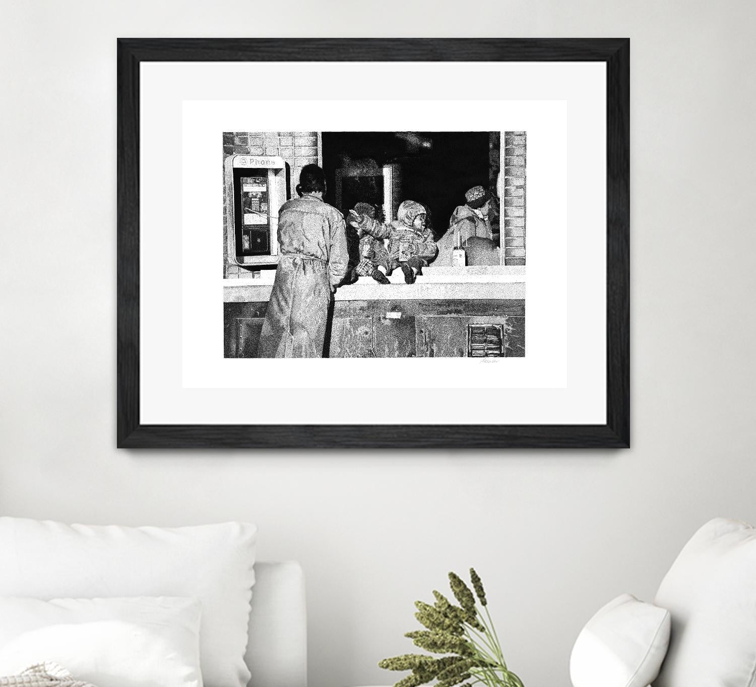 McDonaldland Cookies by Gill Alexander on GIANT ART - white black & white phone