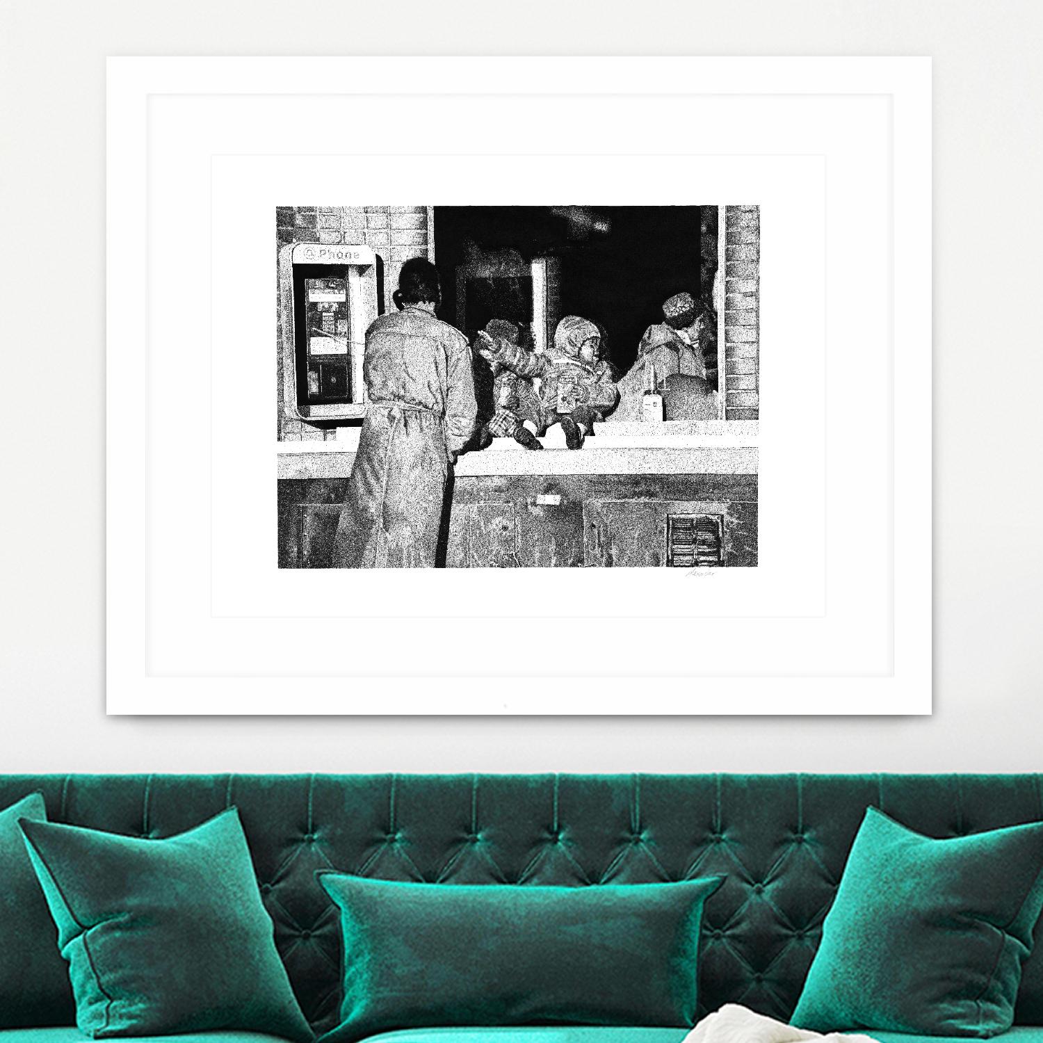 McDonaldland Cookies by Gill Alexander on GIANT ART - white black & white phone