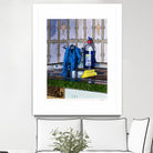 Morning Morlenbach by Gill Alexander on GIANT ART - blue figurative évier