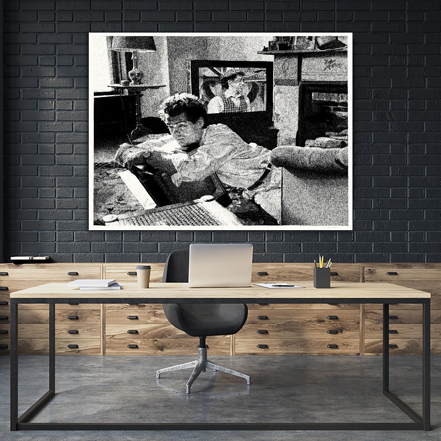 On television by Gill Alexander on GIANT ART - white men and women