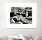 On television by Gill Alexander on GIANT ART - white black & white movie