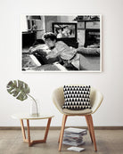 On television by Gill Alexander on GIANT ART - white black & white movie