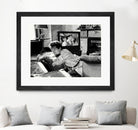 On television by Gill Alexander on GIANT ART - white black & white movie