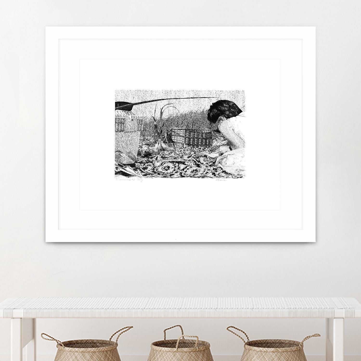 Outing by Gill Alexander on GIANT ART - white black & white woman