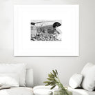 Outing by Gill Alexander on GIANT ART - white black & white woman