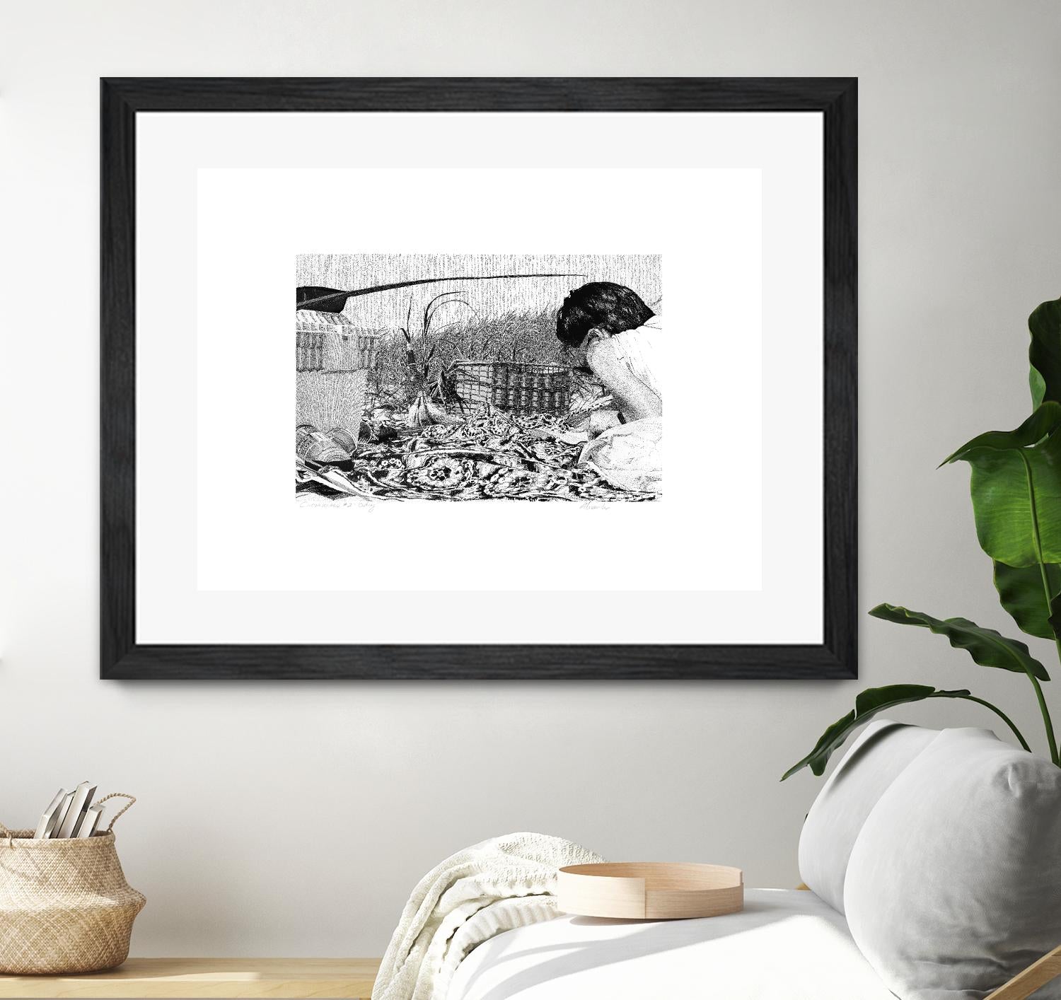 Outing by Gill Alexander on GIANT ART - white black & white woman