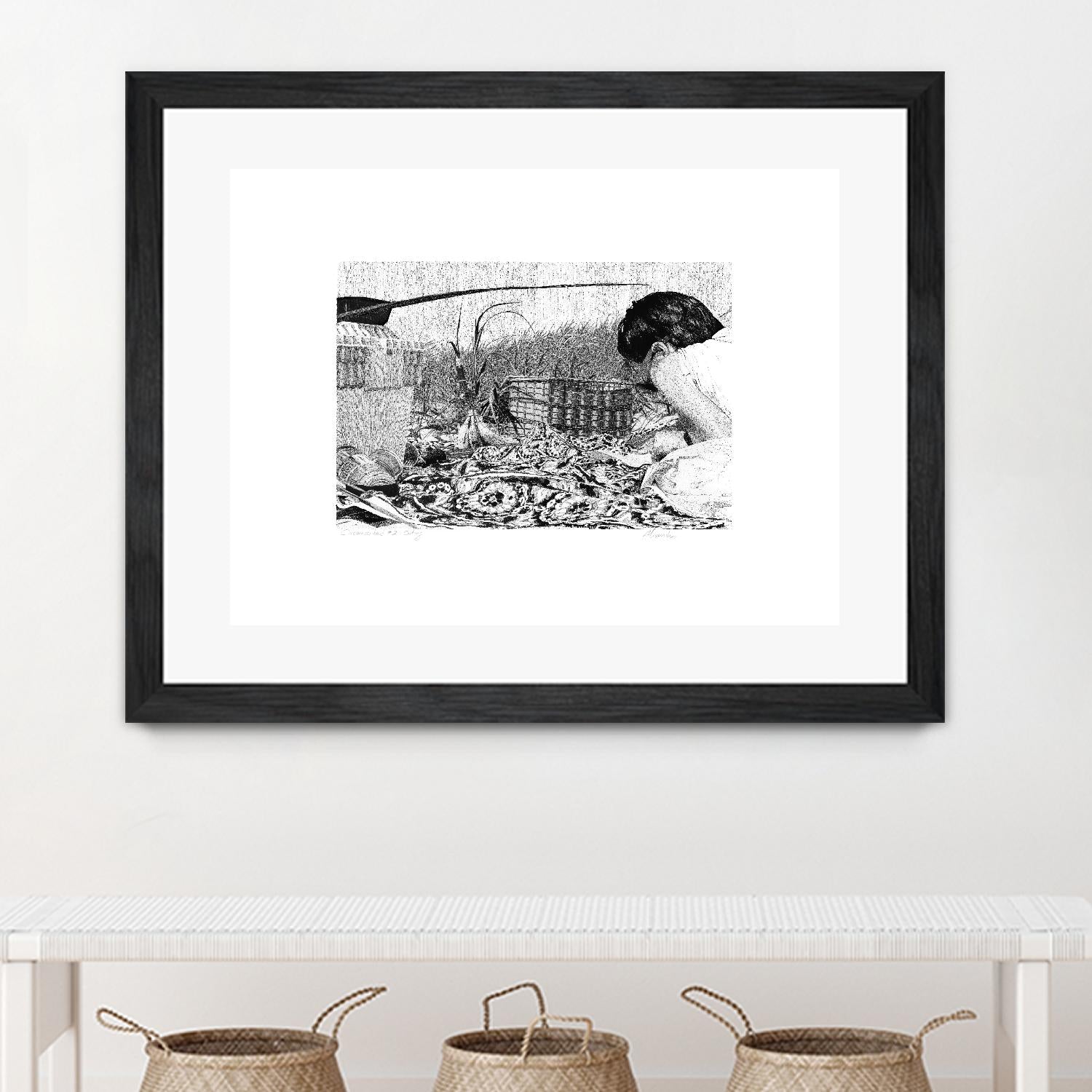 Outing by Gill Alexander on GIANT ART - white black & white woman