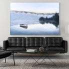 Brume sur le lac d'argent by Jocelyne Maucotel on GIANT ART - blue sea scene