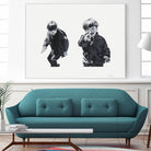 Gun Play by Gill Alexander on GIANT ART - white men and women