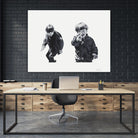 Gun Play by Gill Alexander on GIANT ART - white men and women