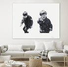 Gun Play by Gill Alexander on GIANT ART - white men and women