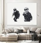 Gun Play by Gill Alexander on GIANT ART - white men and women