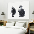 Gun Play by Gill Alexander on GIANT ART - white men and women