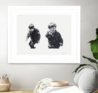 Gun Play by Gill Alexander on GIANT ART - white black & white children