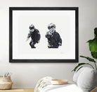 Gun Play by Gill Alexander on GIANT ART - white black & white children