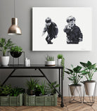 Gun Play by Gill Alexander on GIANT ART - white black & white children