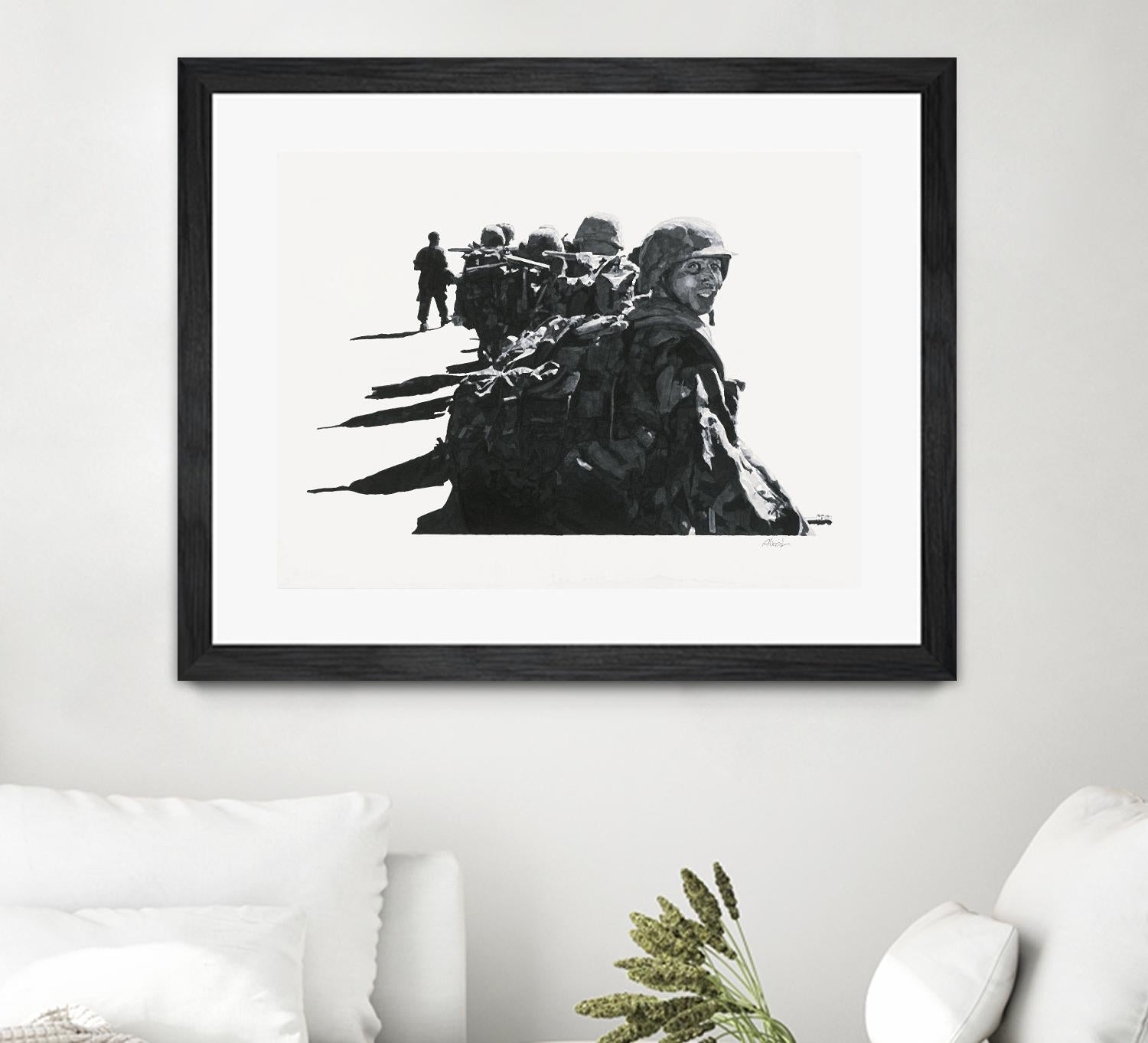 Last look by Gill Alexander on GIANT ART - white black & white