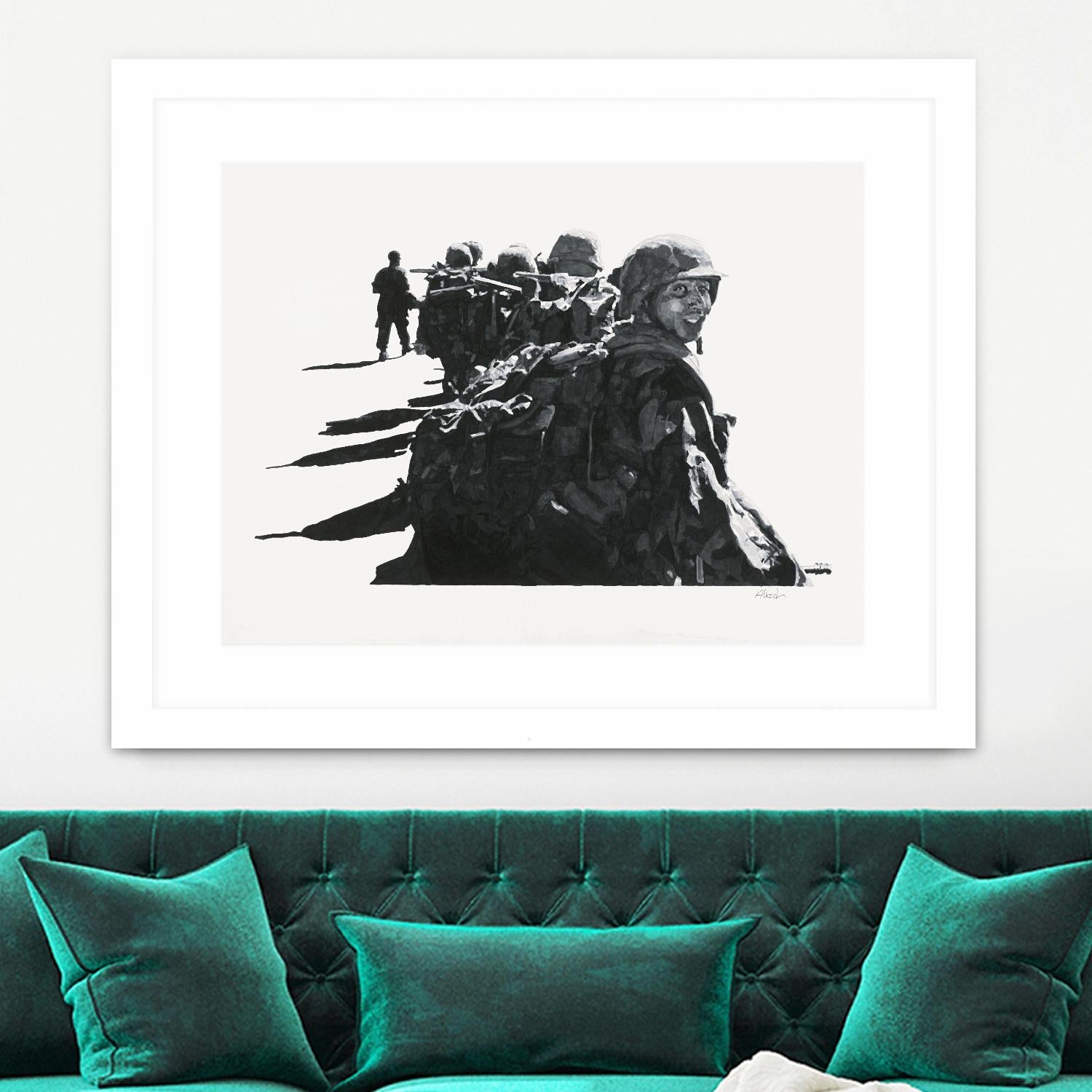 Last look by Gill Alexander on GIANT ART - white black & white