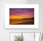 Costa Rican sunset stroll by Nick Jackson on GIANT ART - pink photo art