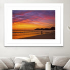 Costa Rican sunset stroll by Nick Jackson on GIANT ART - pink photo art