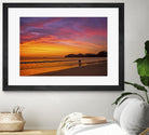 Costa Rican sunset stroll by Nick Jackson on GIANT ART - pink photo art