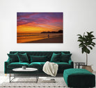 Costa Rican sunset stroll by Nick Jackson on GIANT ART - pink photo art