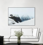 Descending the mountain, Antarctica by Nick Jackson on GIANT ART - white photo art