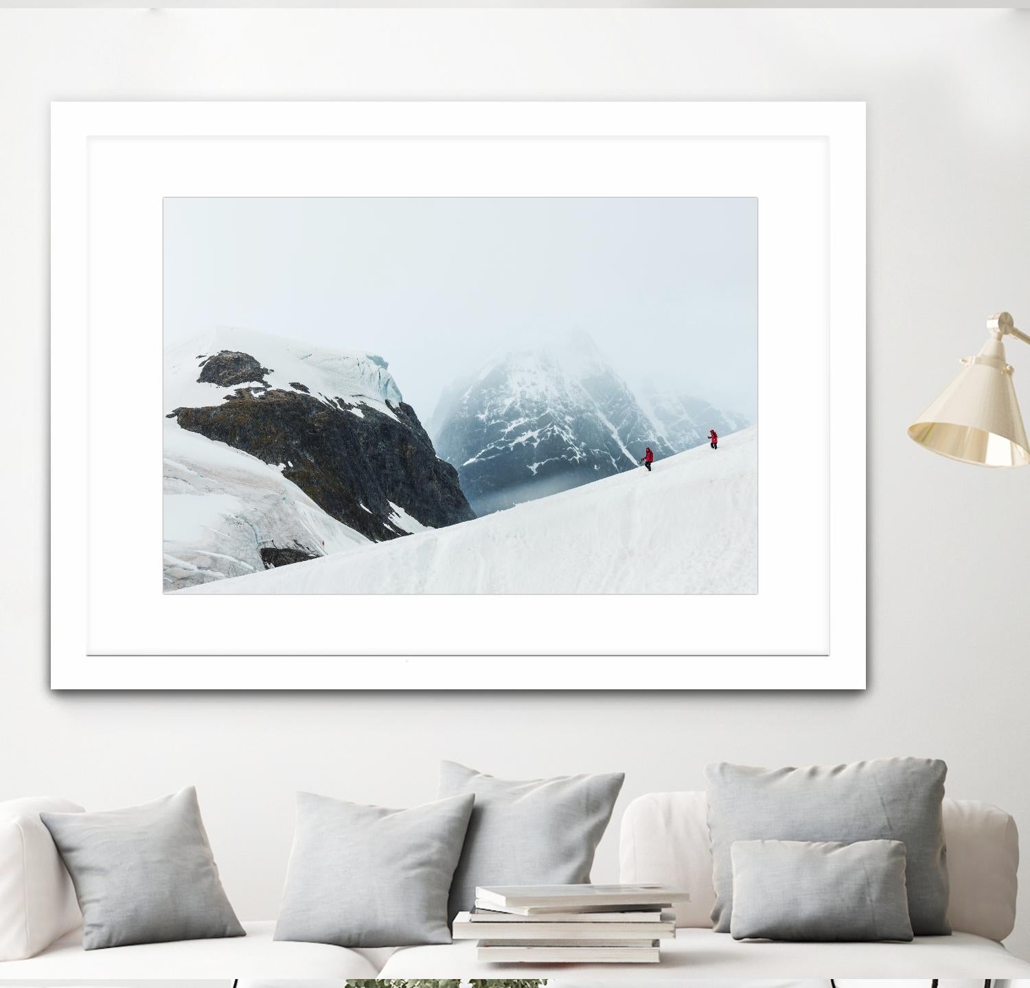 Descending the mountain, Antarctica by Nick Jackson on GIANT ART - white photo art